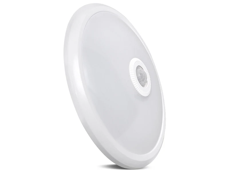 12W LED-taklampa med PIR-rörelsesensor och nödströmförsörjning, 6m räckvidd Maclean Energy MCE131 ACU