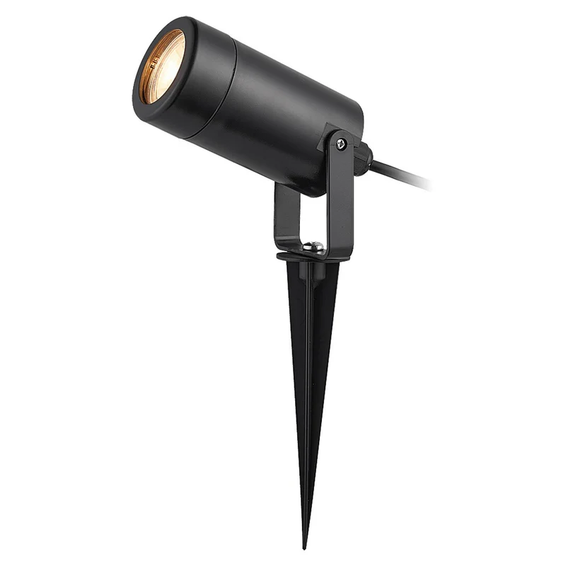Rabalux Krobia marklampa, IP65, svart, GU10-gänga, max 4 W, 7814, 4 stycken