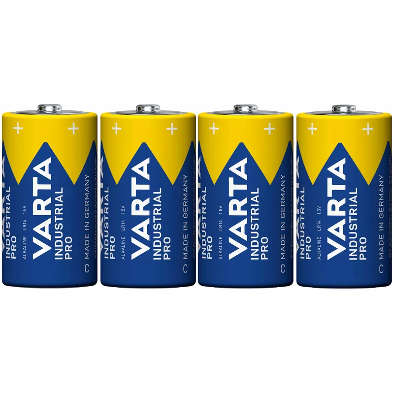 4x batteri R-14 LR14 C 1,5V alkalisk Varta Industrial Pro