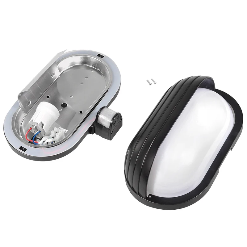 Maclean väggarmatur, med PIR-sensor, max. 60 W, 180°, MCE33B