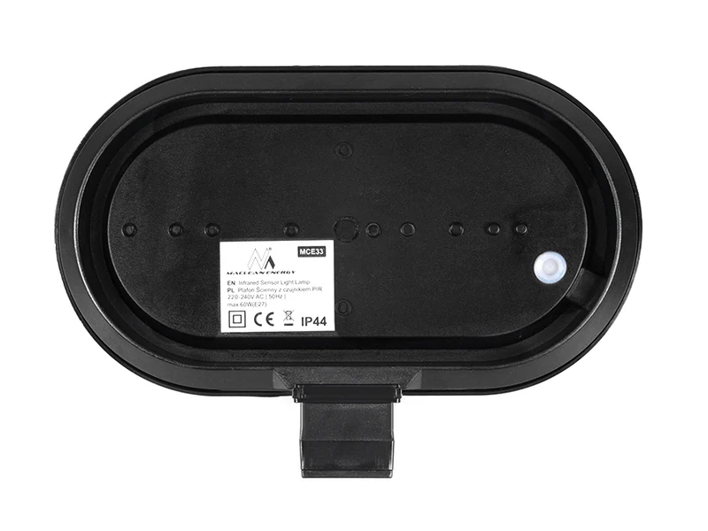 Maclean väggarmatur, med PIR-sensor, max. 60 W, 180°, MCE33B