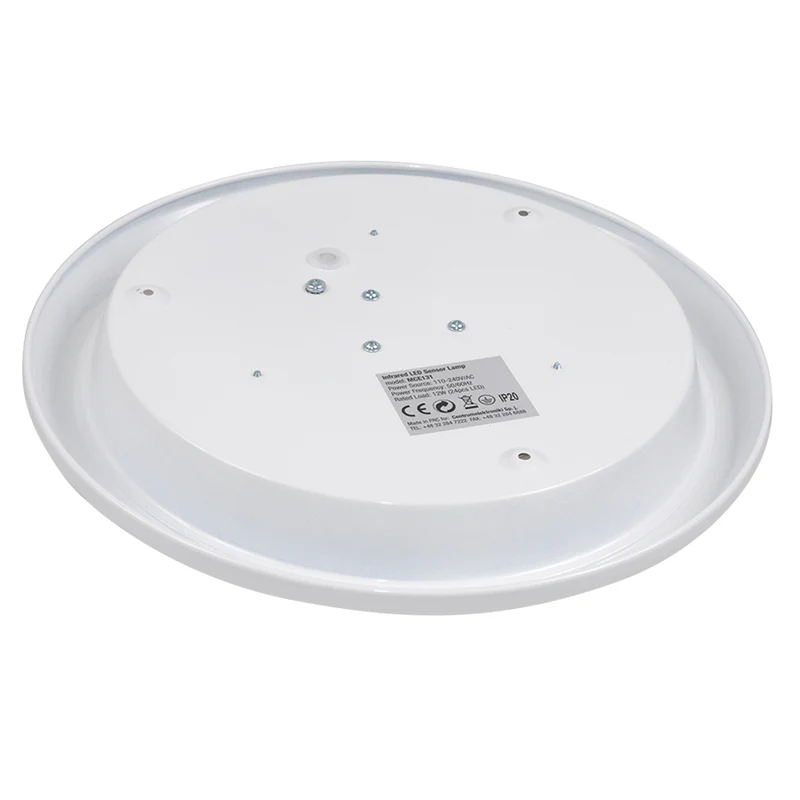 Maclean rörelsesensor LED plafond, PIR-sensor, räckvidd 6m, 12W, neutral vit (4000K), MCE131