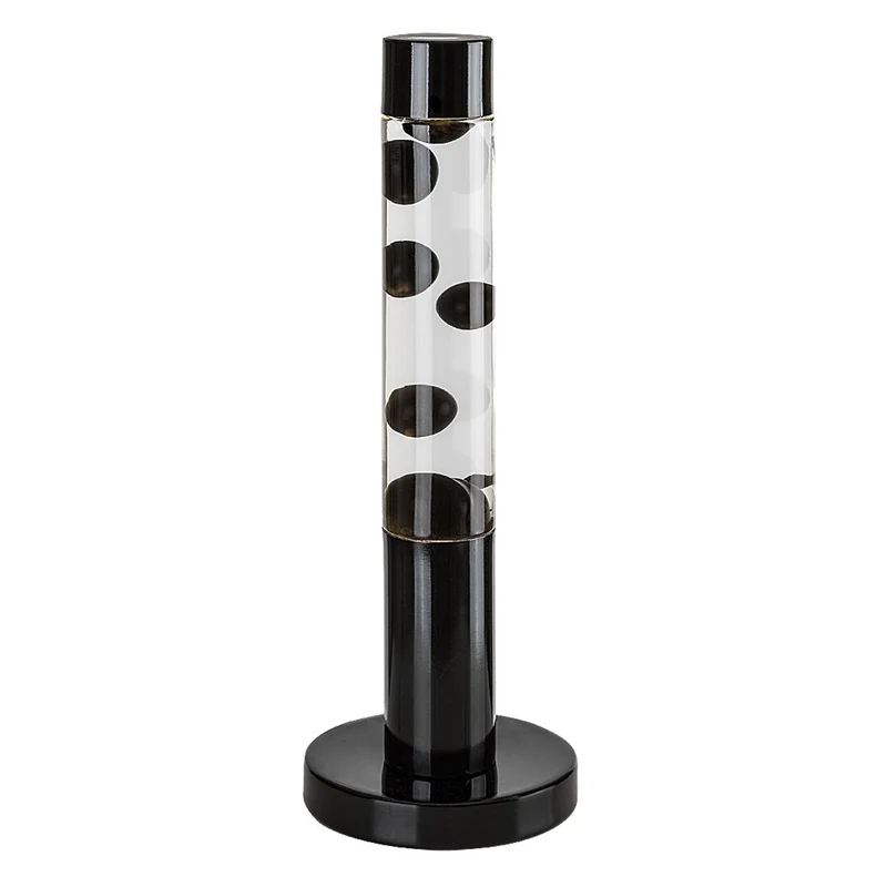 LED-lavalampe Rabalux, effekt 25 W, 3000 K, svart vax, Lavastic
