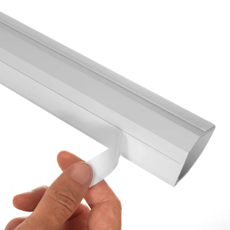 Vit kabelarrangör med tejp 1,5 m 43 * 23MM Maclean MCTV-575
