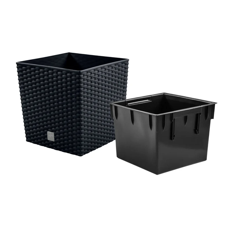 Blomkruka med insats Rato Low DRTS200L-S433 - antracit