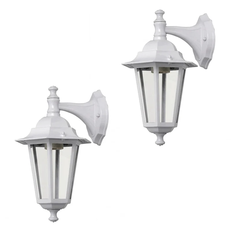 Utomhuslampa Velence Rabalux 8201, vit, E27, max 60 W, klassisk stil, 2 st