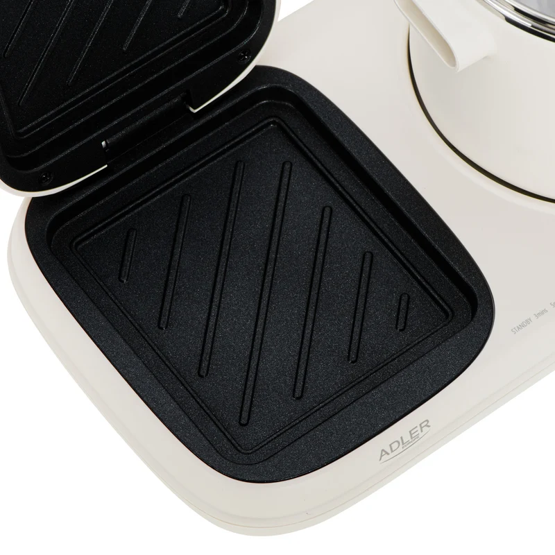 Frukoststation 2 i 1 - grill och kokkärl Adler AD 6421