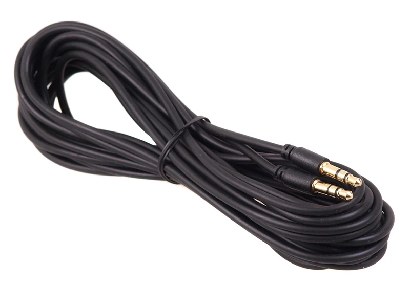 Kabel Maclean, jack 3,5 mm, kontakt till kontakt, 1,5 m, svart, MCTV-815