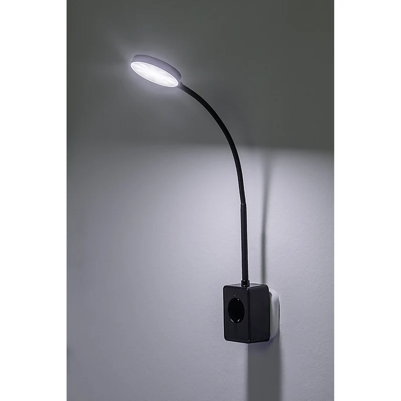 Rabalux Tivro vägglampa, LED 4 W, svart, IP20, 3 färgtemperaturer: 3000, 4000, 6000, 71284