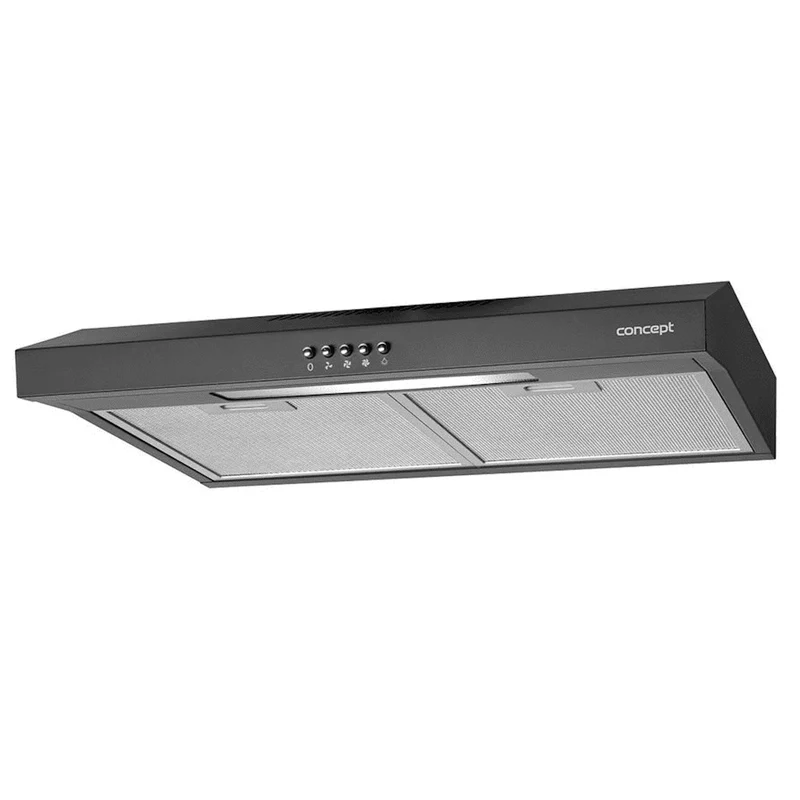 Concept OPP1260BC Ultratunn svart huva under skåp 60cm