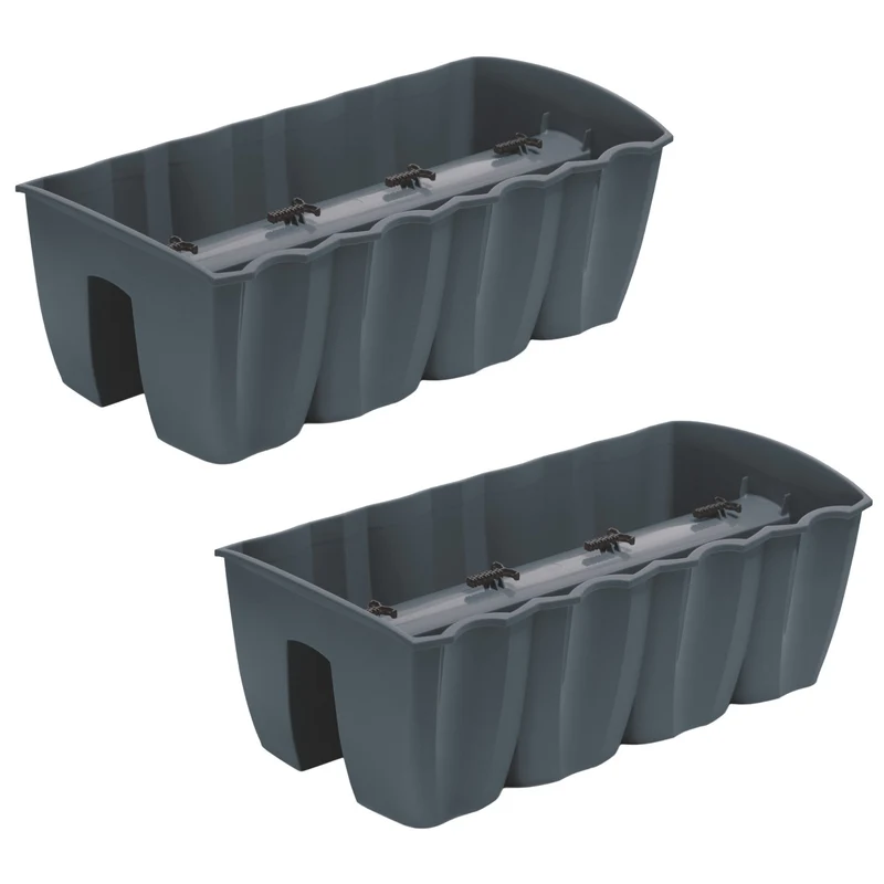 Balkongräcksgryta DCRO600 - Antracit, volym 18L, 2 st