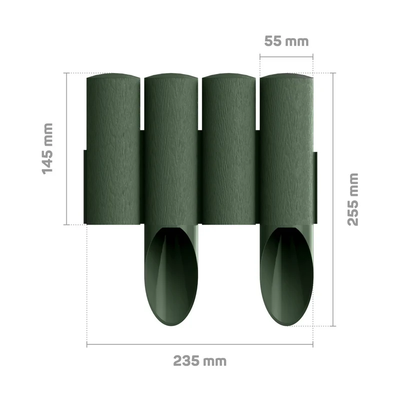 Cellfast trädgårdspalisad Standard 4 grön, 6-pack