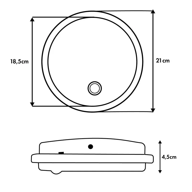 LED-lampa med rörelsesensor Maclean, PIR-sensor, svart, 10 W, IP65, 1000 lm, neutral färg, MCE525 B