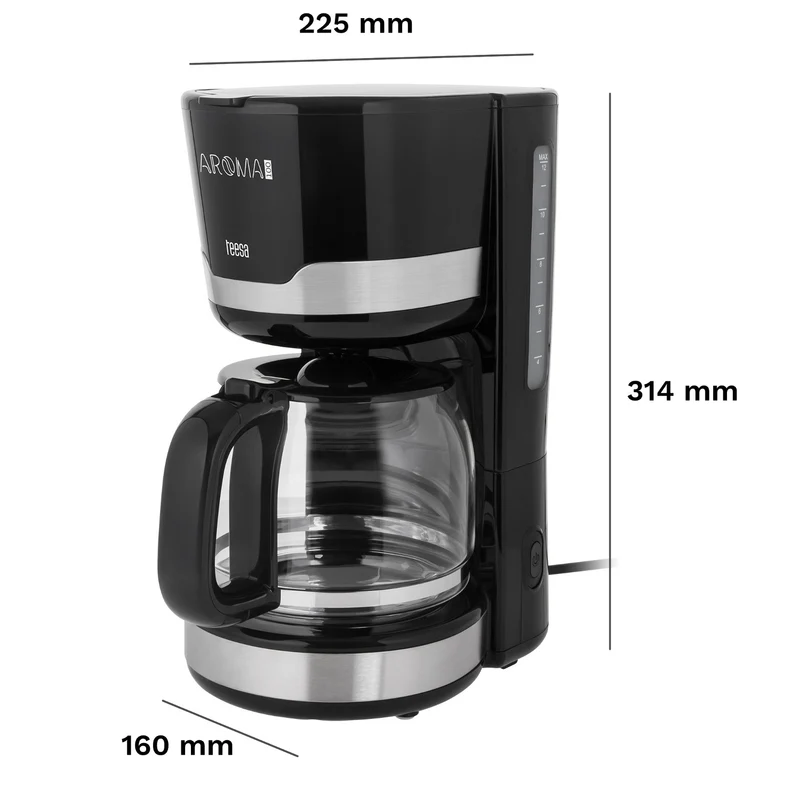 Teesa AROMA 100 kaffebryggare med genomströmning, 1,5 l, effekt 1000 W