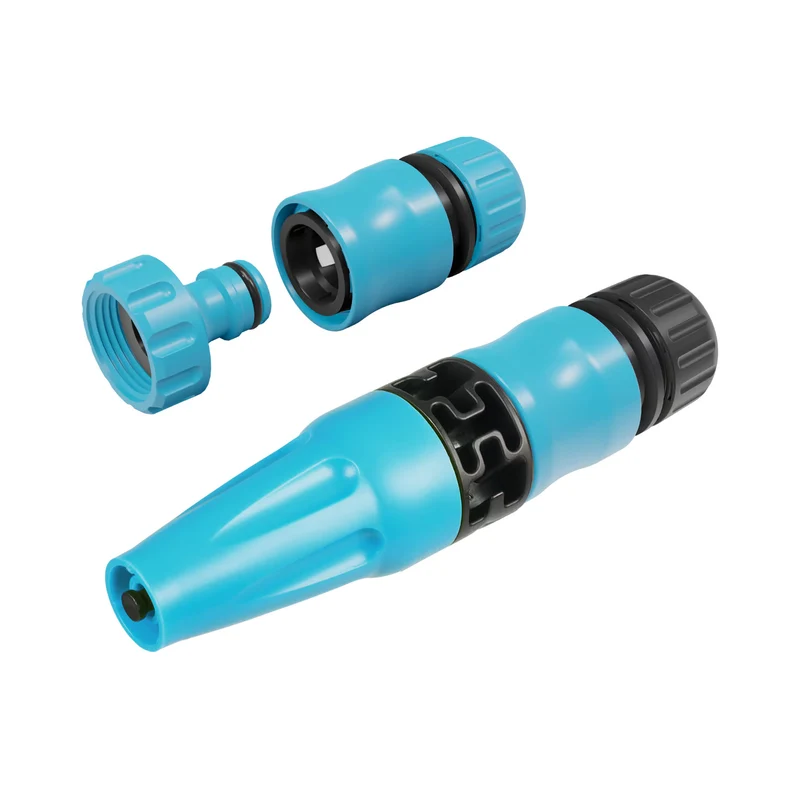 Cellfast Aluplus slangvagn 1/2" 60 m + Cellfast 4YELLOW trädgårdsslang 1/2" 30 m + set med Cellfast Basic rak sprinkler 1/2"