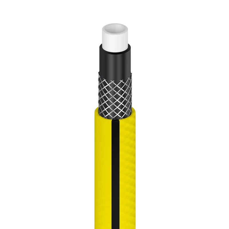Cellfast Aluplus slangvagn 1/2" 60 m + Cellfast 4YELLOW trädgårdsslang 1/2" 50 m + set med Cellfast Basic rak sprinkler 1/2"