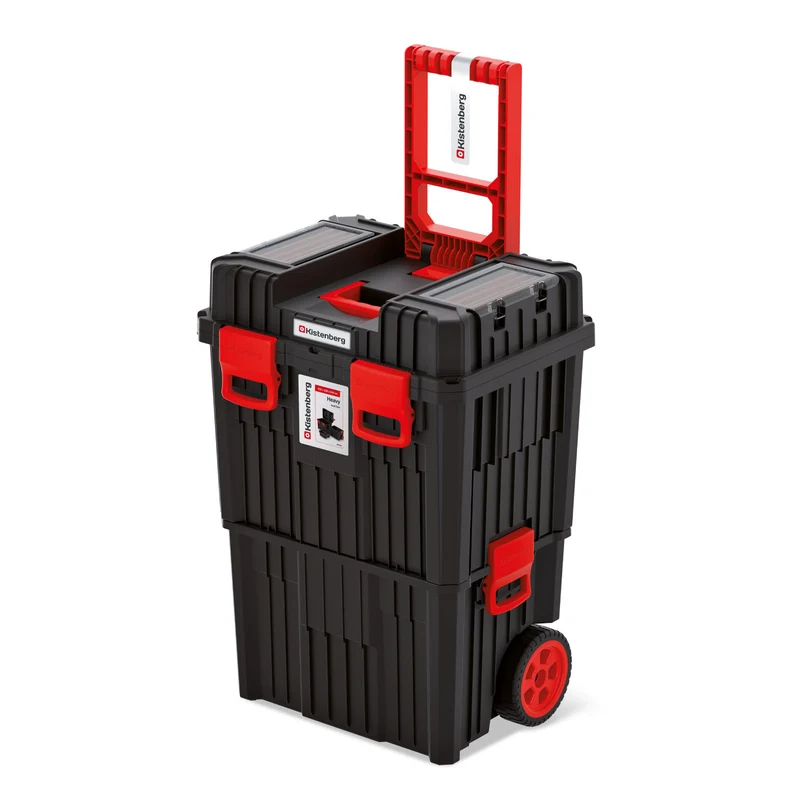 Kistenberg Heavy KHVW Verktygslåda Cart 3in1 Mobile Storage Tower System Med Hjulset Handtag Stabil Verkstadsgarage