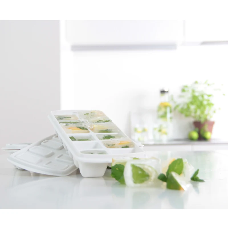 Form för isbitar i Plast Team-frysen, vit