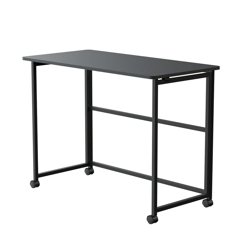 Maclean fällbart bord skrivbord, svart, mobil, skiva 100x50cm, max. 50kg, MC-1250 B