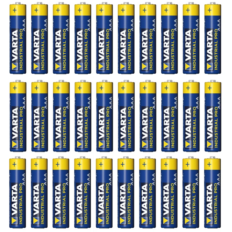 30x R-03 LR03 AAA alkaliskt batteri Varta Industrial 4003