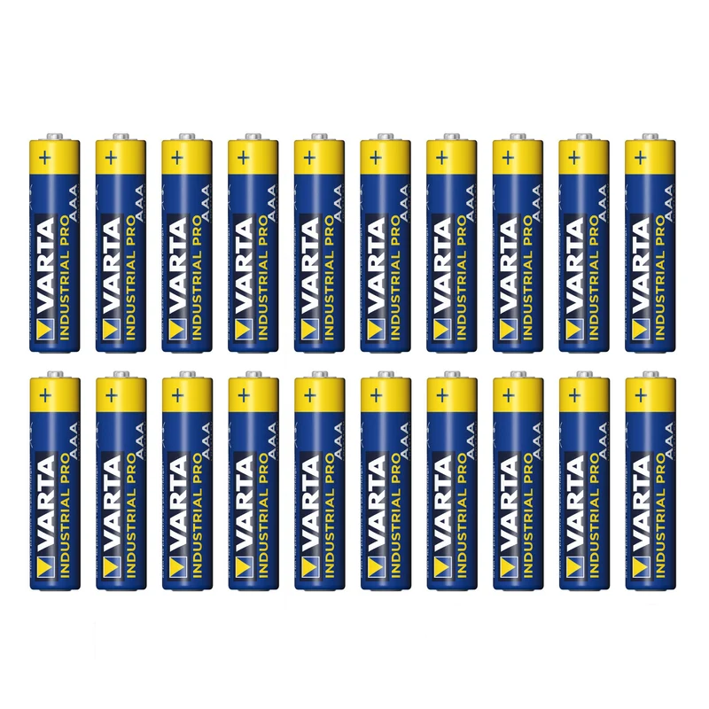 20 st R-03 LR03 AAA-alkaliska batterier från Varta Industrial 4003