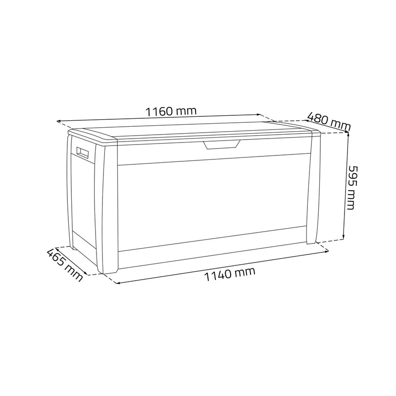 GARDEN BOX 310L UBRA BOX PROSPERPLAST UMBRA