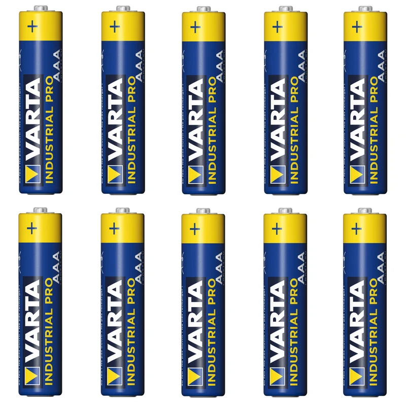 10 st R-03 LR03 AAA-alkaliska batterier från Varta Industrial 4003