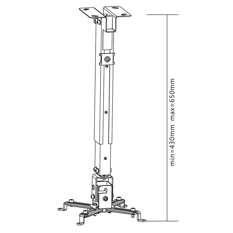Maclean projektorfäste MC-581, 43-65cm, 20kg