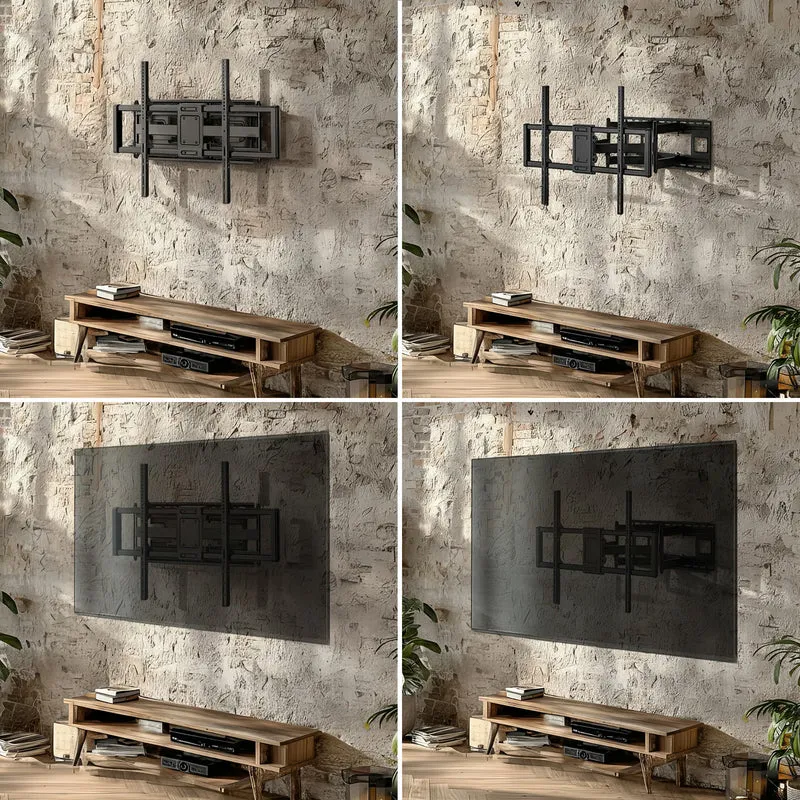 Ekonomiskt TV-fäste Maclean, max VESA900x600, 60-120", 120kg, svart, MC-482