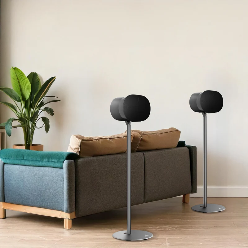 Maclean MC-995 golvstativ för Sonos ERA 300 svartvitt