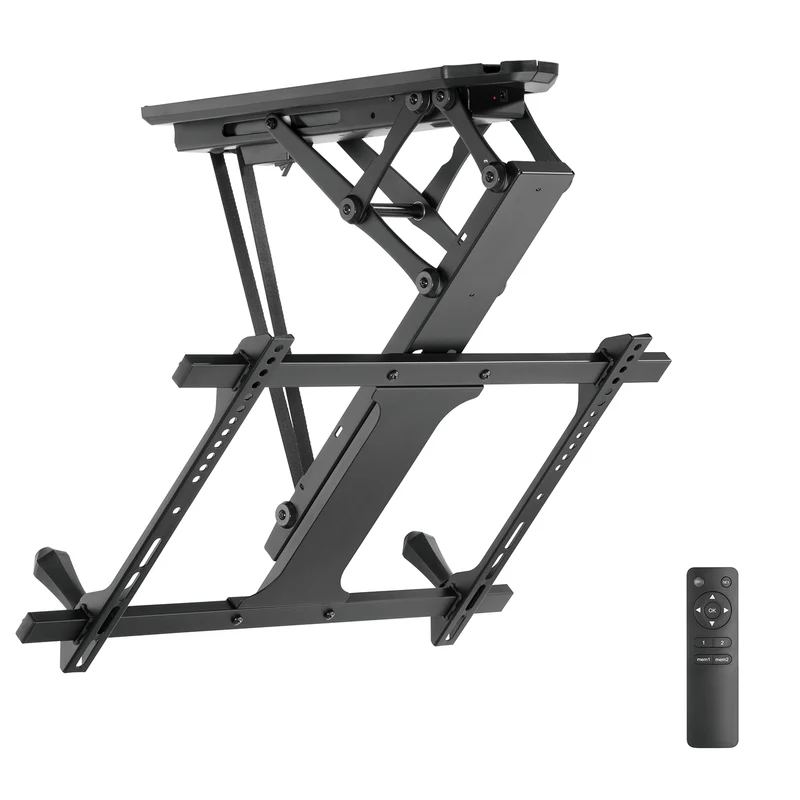 Elektriskt takfäste för TV, för lutande väggar 32"-70" 35 kg max fjärrkontroll Maclean MC-880 max VESA 600x411