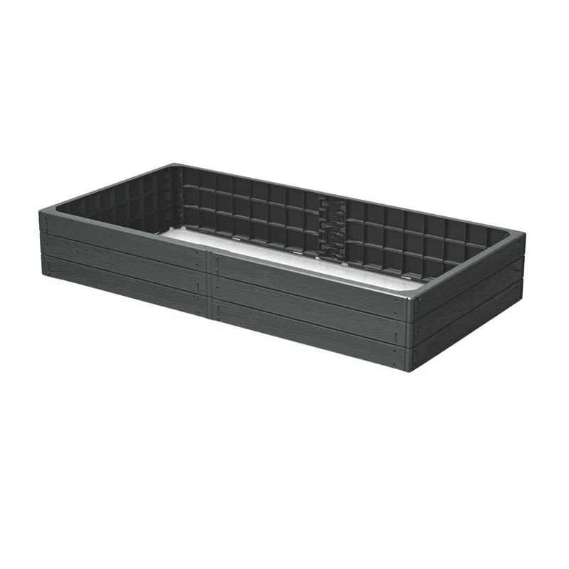 Prosperplast trädgårdssäng, 149cm, antracit, Bas Woody
