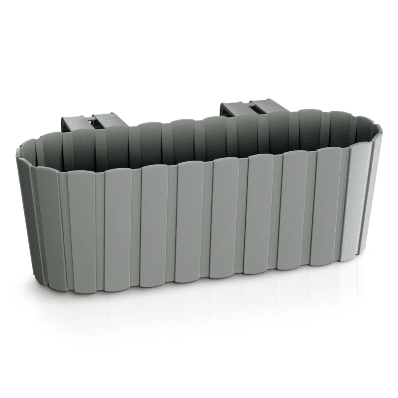 Kruka med krokar - grå, Boardee Hook balkongplanter DDECZ400-405U