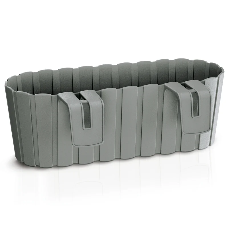 Kruka med krokar - grå, Boardee Hook balkongplanter DDECZ400-405U