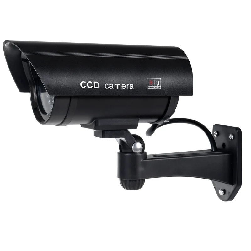 Dummy-kamera med blinkande LED IR1100 B IR utomhus, svart, 4 st