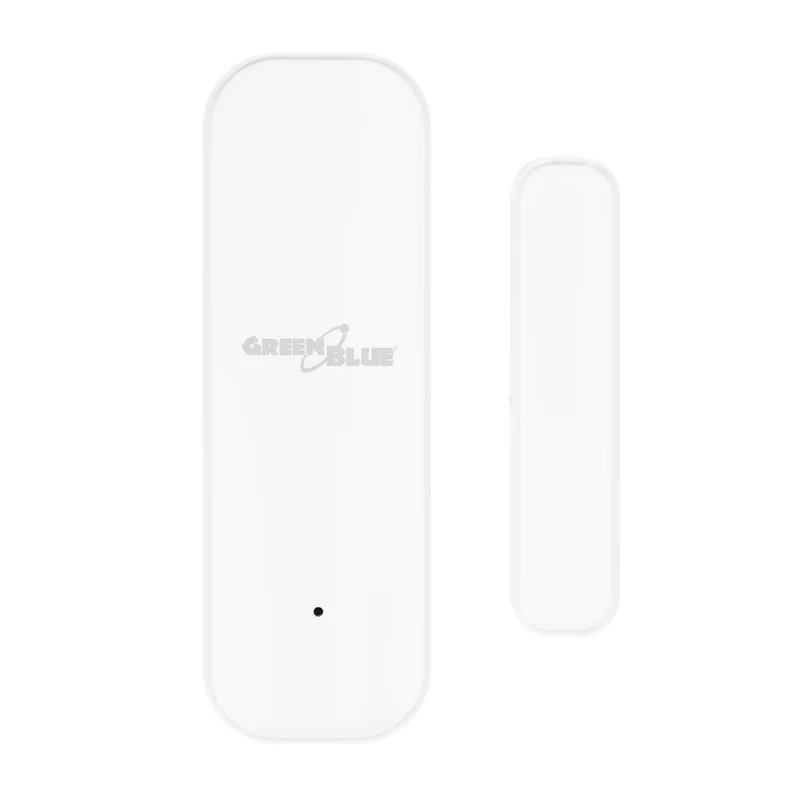 Trådlös kontaktor/öppningssensor med WiFi från GreenBlue, Android/iOS, för dörrar/fönster, 3,0 V DC, LR03x2, GB479, 2 st. + 4 st. AAA-alkaliska batterier Varta Industrial 4003