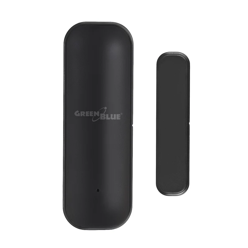 GB479 B Trådlös kontaktor/öppningssensor med WiFi från GreenBlue, Android/iOS, för dörrar/fönster, 3,0 V DC, LR03x2, GB479 B + 2 st R-03 LR03 AAA-alkaliska batterier från Varta Industrial 4003