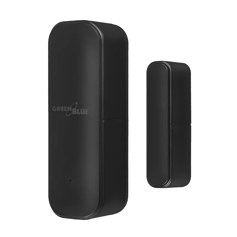 Trådlös kontaktor/öppningssensor med WiFi från GreenBlue, Android/iOS, för dörrar/fönster, 3,0 V DC, LR03x2, GB479 B, 2 st + 4 st AAA-alkaliska batterier från Varta Industrial 4003
