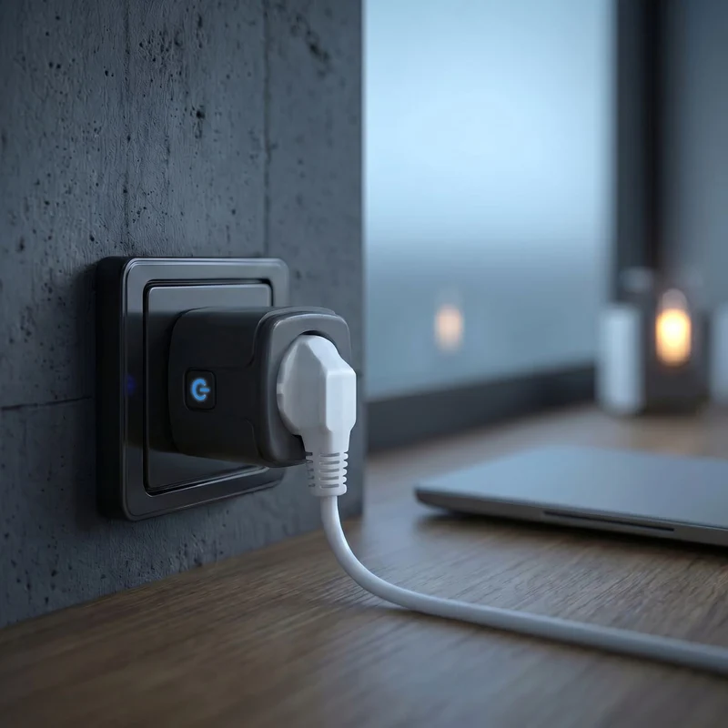 GreenBlue fjärrstyrt WiFi-uttag, Android/iOS/Alexa/Google Home, timer, effektmätare, max 16 A/3840 W, GB735 B, 3 stycken