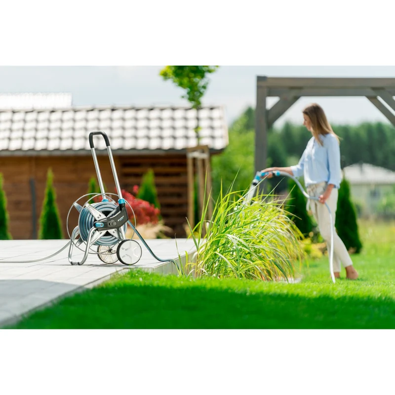 Cellfast trädgårdsset, vagn, 20 m 3/4 slang, sprinkler, kopplingar, EXPLORER