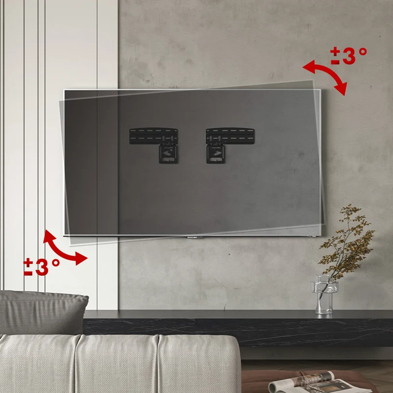 Maclean TV-fäste, kompatibel med Samsung QLED TV, 43"-85", max. 60kg, MC-806 N