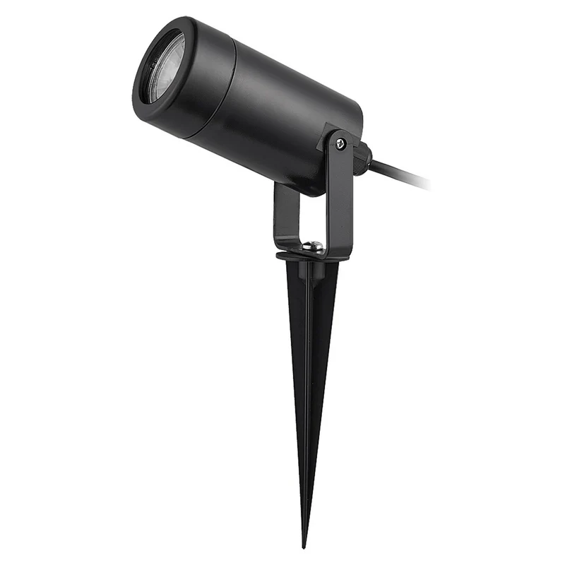Rabalux Krobia marklampa, IP65, svart, GU10-gänga, max 4 W, 7814