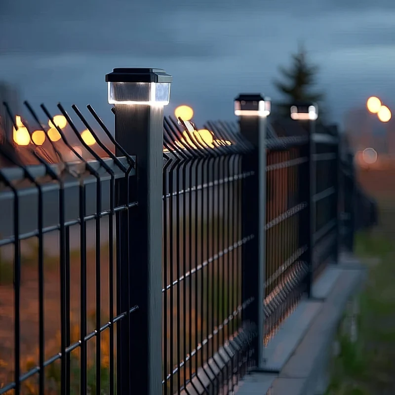 GreenBlue LED-solcellslampa för stolpe, 60x40 mm, kuplock, GB125, 2 st