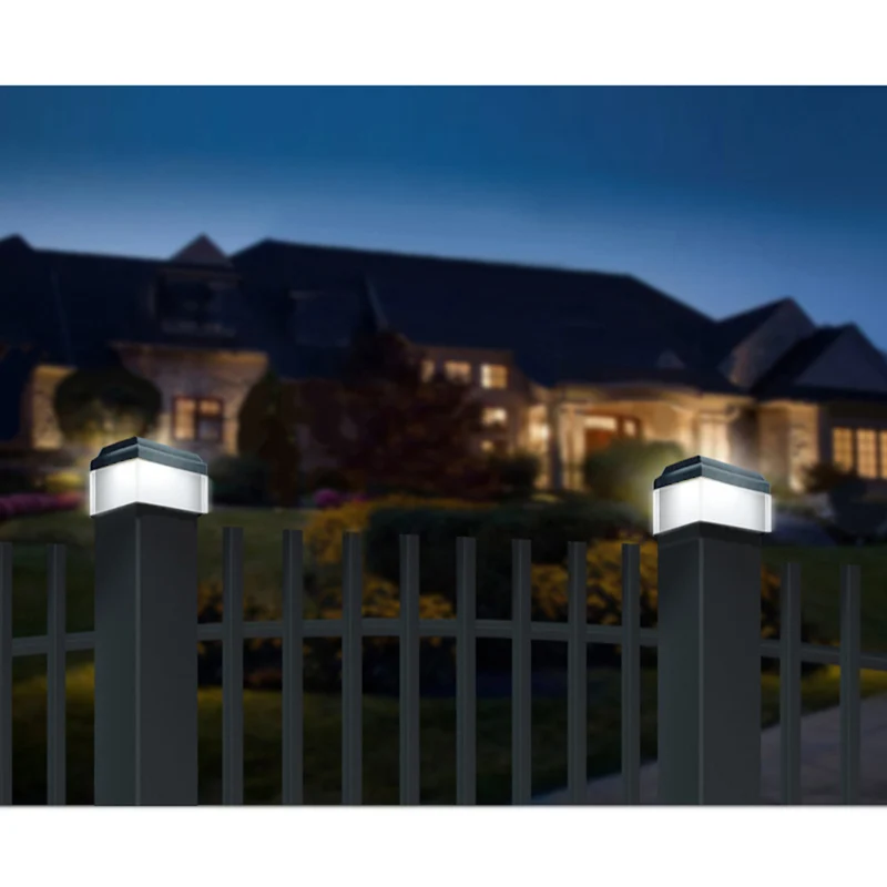 GreenBlue LED-solcellslampa, 80x80mm, kuvertskärm, GB127, 4 st