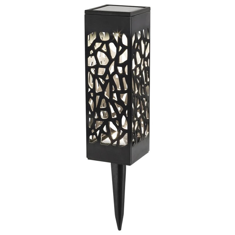 Mora solcellslampa, 2 lm, skyddsklass IP23, färg: svart, LED 0,16 W, 8949
