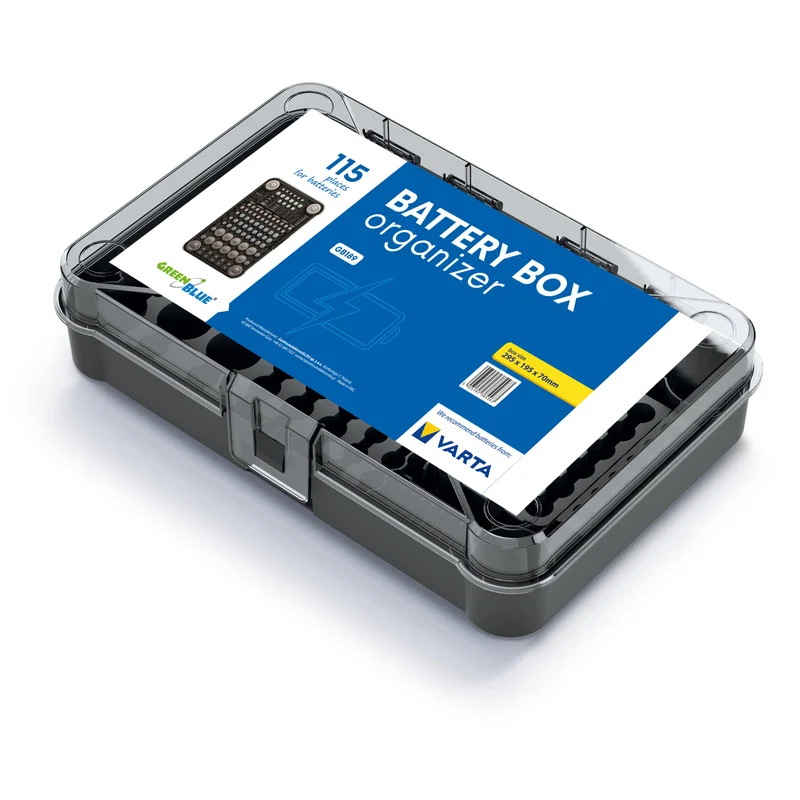 GreenBlue GB189 batterihållare + Lamex digital testare för batterier och uppladdningsbara batterier