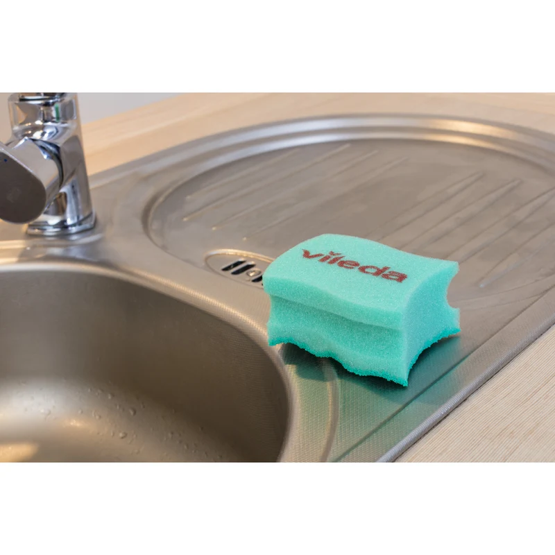 Vileda 116514 Glitzi Pur Active Sponge - Teflonpannor, 2-pack