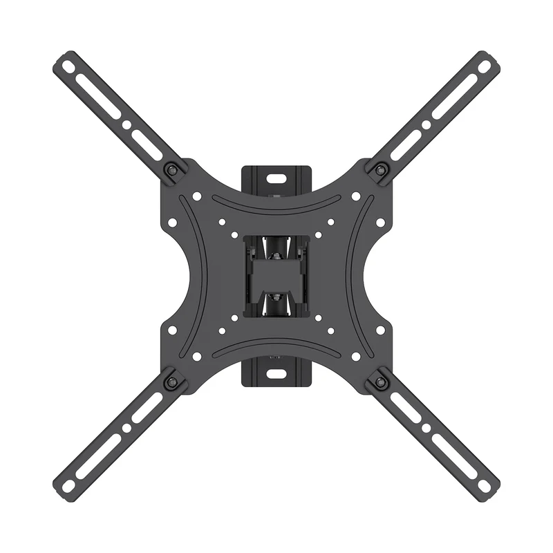 TV-fäste/hängare Maclean, max VESA 400x400, 32–55 tum, upp till 25 kg, svart, lutningsjustering 0°–-15° och vridning +90°–-90°, MC-190