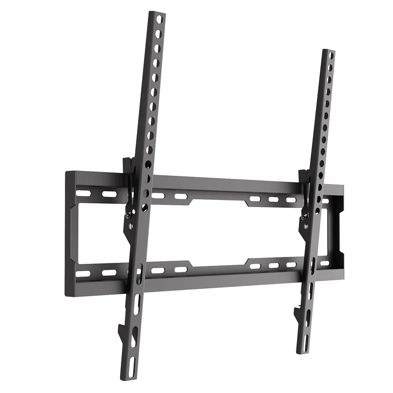 TV-fäste/hängare Maclean, max VESA 600x400, 37–86 tum, upp till 45 kg, svart, lutningsjustering 0°–-8°, MC-188