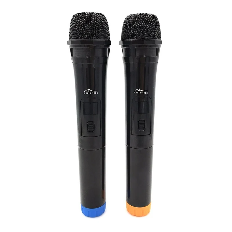 Två trådlösa mikrofoner med USB-mottagare till högtalare med karaokefunktion, Mediatech MT395